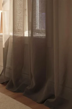 Ellos Home KIRA skræddersyet gennemsigtigt gardin Mullvad New