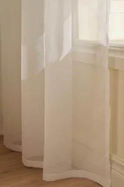 Ellos Gardiner Efter Mål>Home KIRA skræddersyet gennemsigtigt gardin Hvid