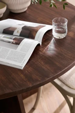 Ellos Home Køkkenbord Eskil Ø 120 cm Brun Sale