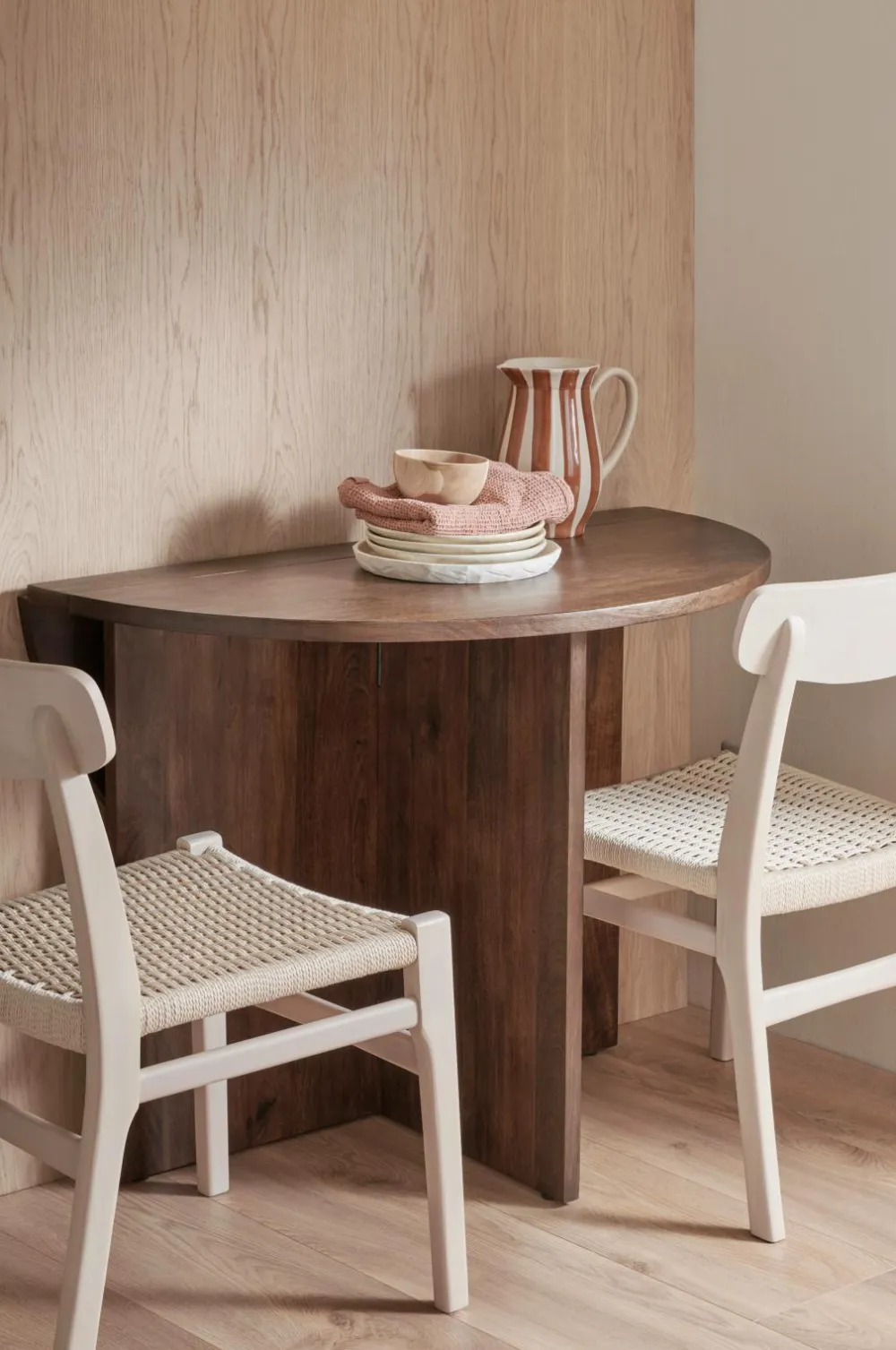 Ellos Home Klapbord / spisebord Meninta Diameter 99 cm Brun Discount