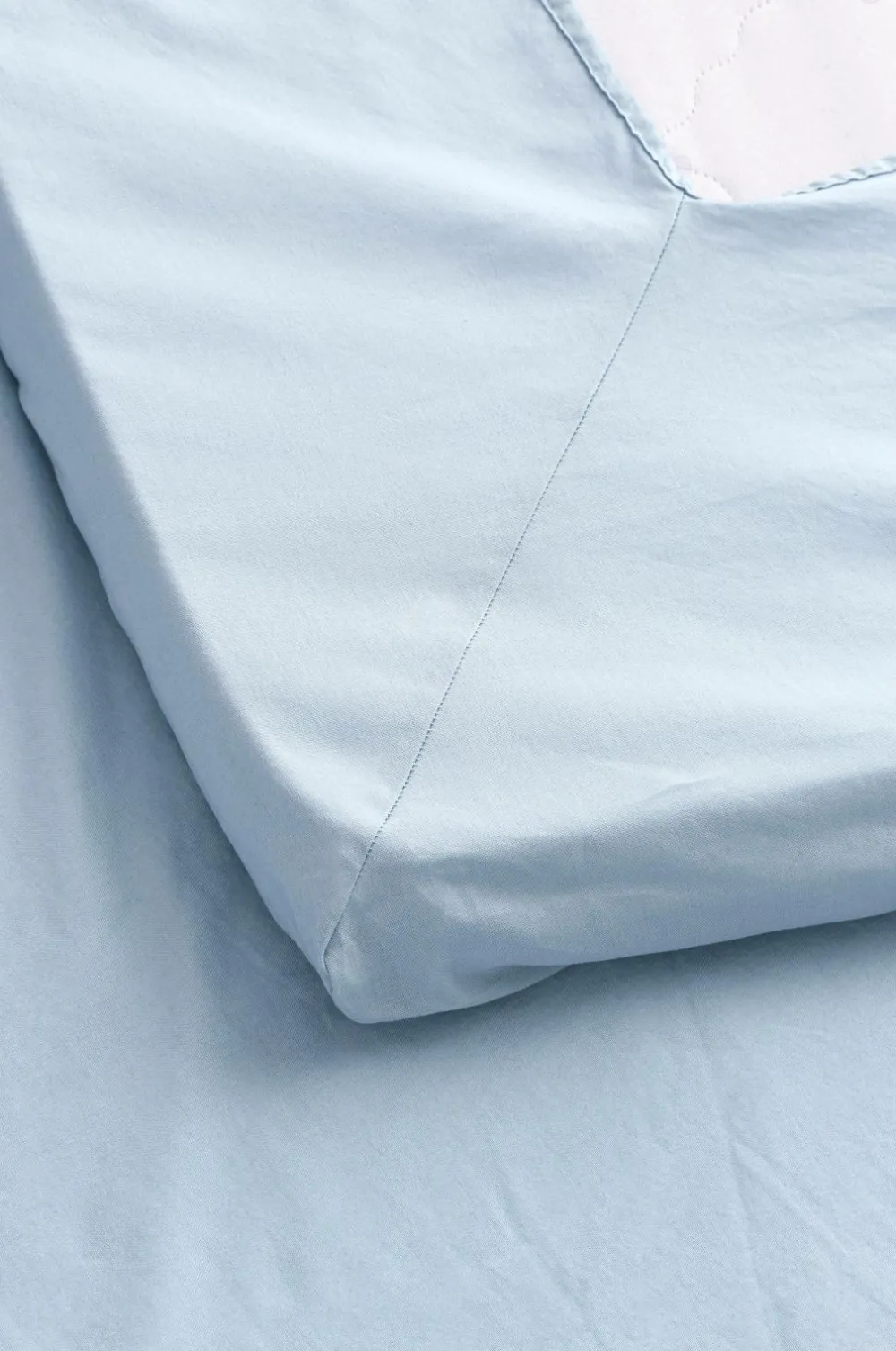 Ellos Lagener>Home Konvolutark Milly i vasket bomuld Lyseblå