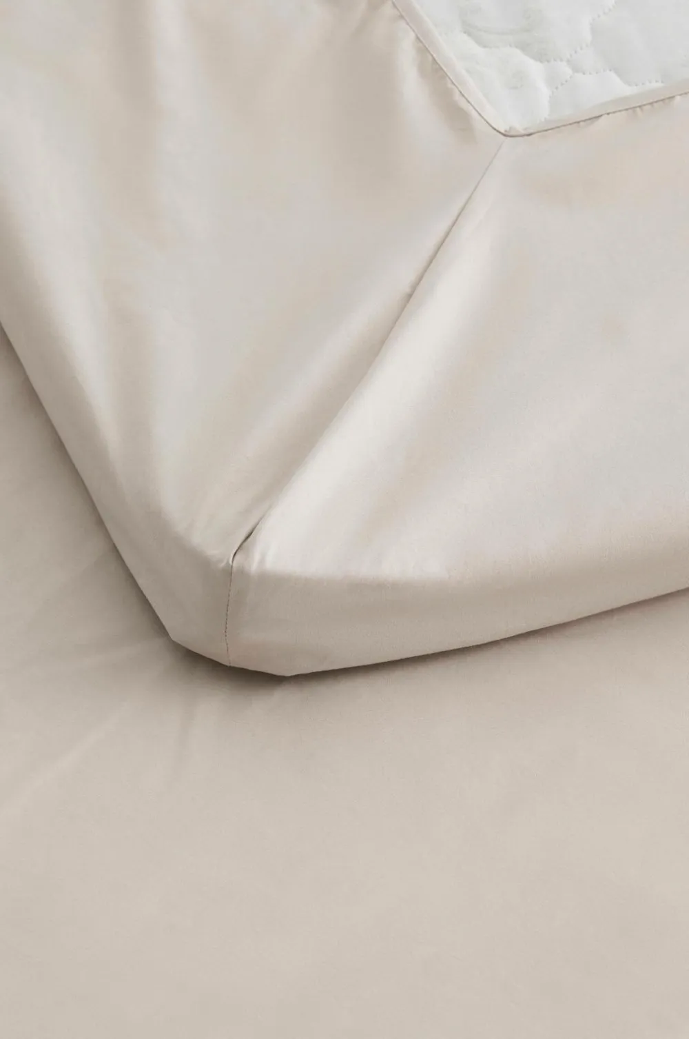 Ellos Lagener>Home Konvolutark Crystal i bomuldspercale Sandbeige