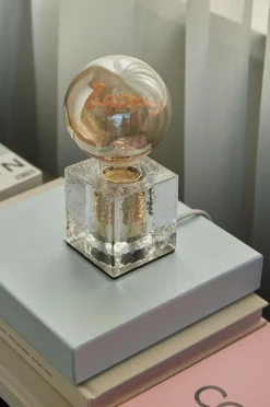 Ellos Lampefødder>Home Lampefod Chrystal Klar