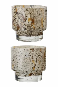 Ellos Home Lanterne Leona højde 8 cm 2-pak Brun Sale