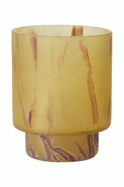 Ellos Lysestager & Lanterner>Home Lanterne Leila højde 12 cm Gul