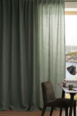 Ellos Home LEAH skræddersyet linnedgardin Khaki Best