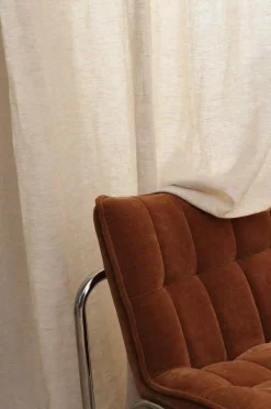 Ellos Home LEAH skræddersyet linnedgardin linen beige Hot