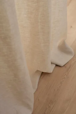Ellos Home LEAH skræddersyet linnedgardin linen beige Hot