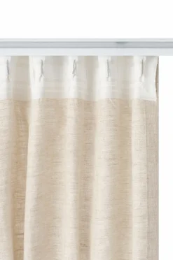 Ellos Home LEAH skræddersyet linnedgardin linen beige Hot