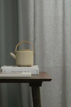 Ellos Gardiner Efter Mål>Home LEAH skræddersyet linnedgardin Grå