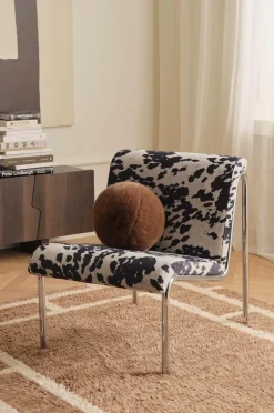 Ellos Home Lænestol Cowlow Sort/hvid Outlet