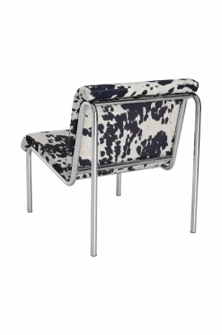 Ellos Home Lænestol Cowlow Sort/hvid Outlet