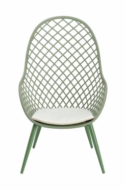 Ellos Home Lænestol til haven Syrén 2-pak Grøn / cremefarvet hvid