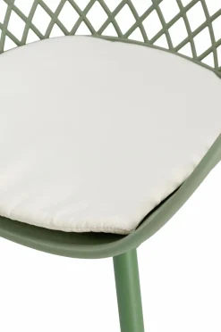 Ellos Home Lænestol til haven Syrén 2-pak Grøn / cremefarvet hvid