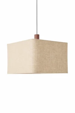 Ellos Home Loftlampe Square Linned/valnød Outlet