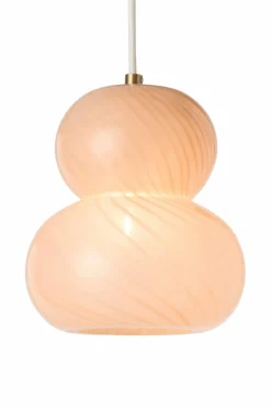 Ellos Home Loftlampe Julie Painting shiny beige glass+antique gold iron Best