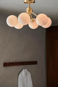 Ellos Home Loftplafond Widar Guldfarvet/opal Online