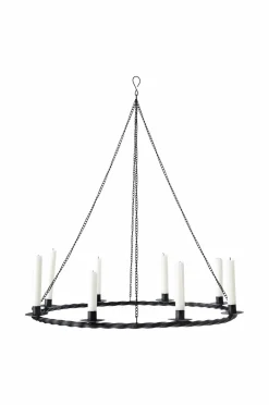 Ellos Lysestager & Lanterner>Home Lysekrone Rich Big Ø 60 cm Sort