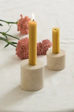 Ellos Home Lysestage Belle højde 7,5 cm Botochino Marmor Online