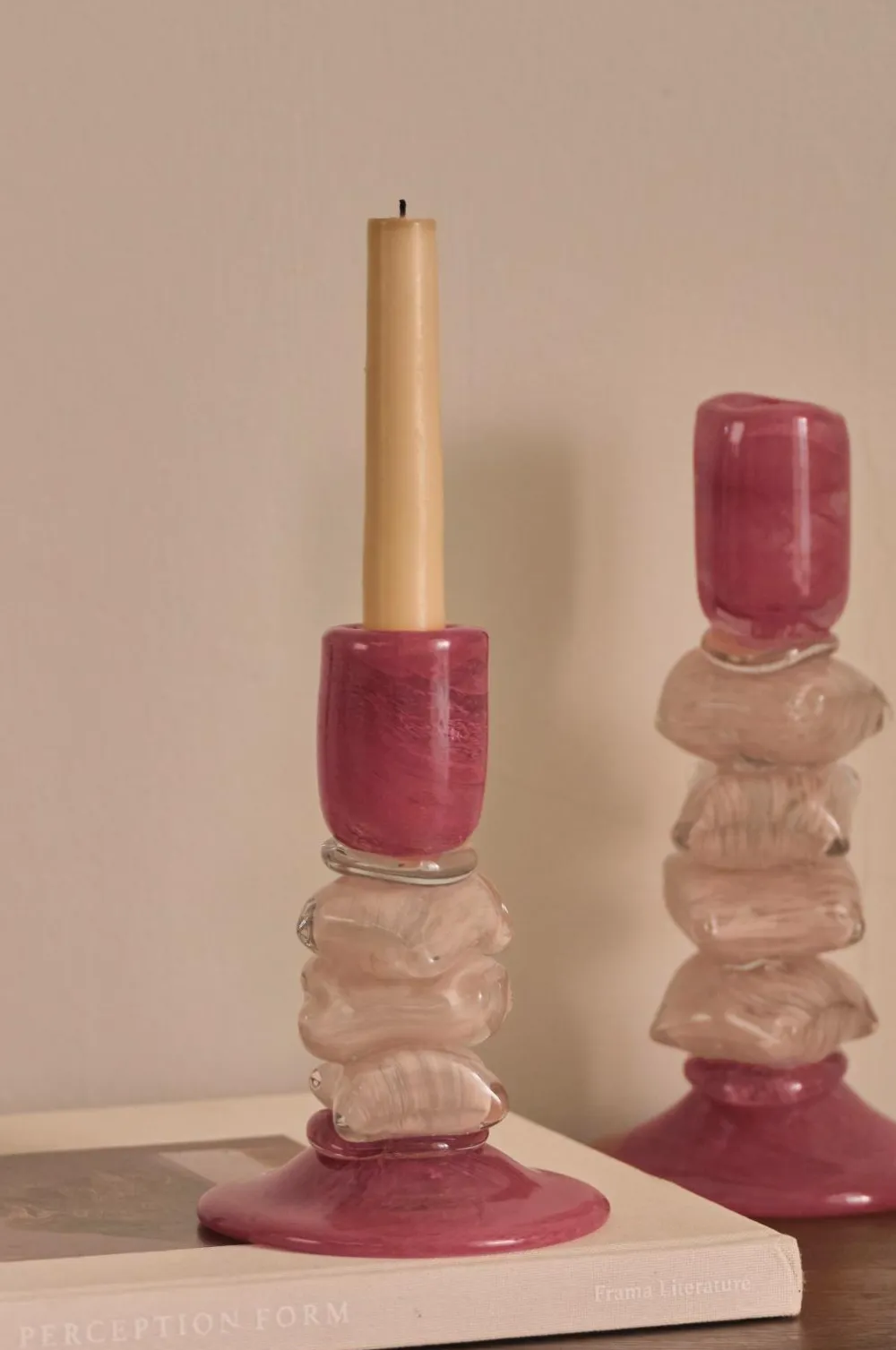 Ellos Lysestager & Lanterner>Home Lysestage Leia højde 16,5 cm Rød