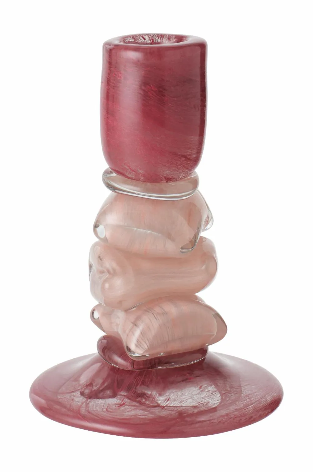 Ellos Lysestager & Lanterner>Home Lysestage Leia højde 16,5 cm Rød