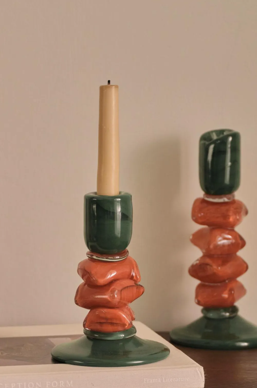 Ellos Home Lysestage Leia højde 16,5 cm Grøn Outlet