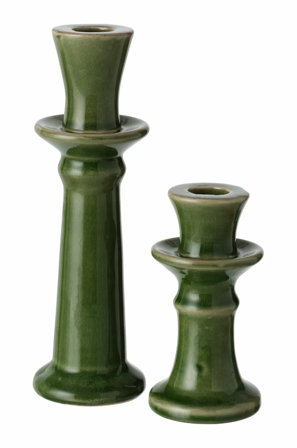 Ellos Lysestager & Lanterner>Home Lysestage Melissa 2 stykker med forskellige højder Grøn