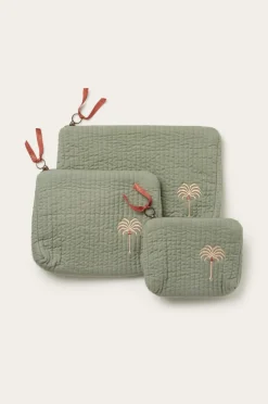 Ellos Home Makeup taske / toilettaske Candela Peached Kakigrøn Outlet