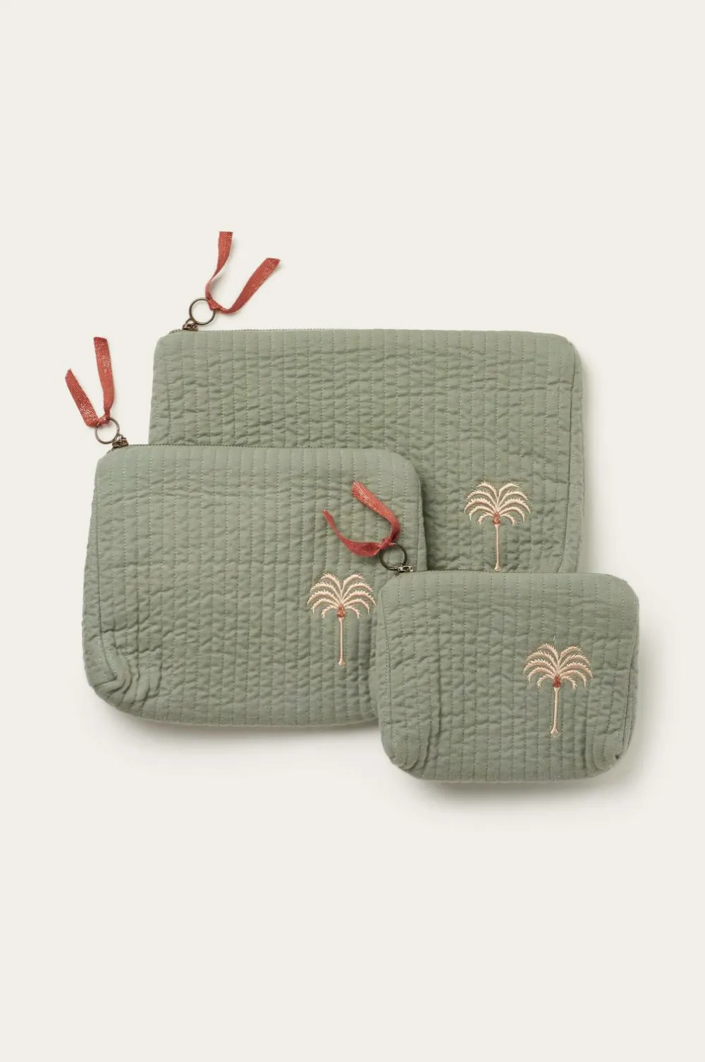 Ellos Home Makeup taske / toilettaske Candela Peached Kakigrøn Outlet