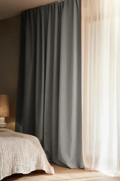 Ellos Home Mørklægningsgardin Elisa Wide 1 stk Grey/blue Hot