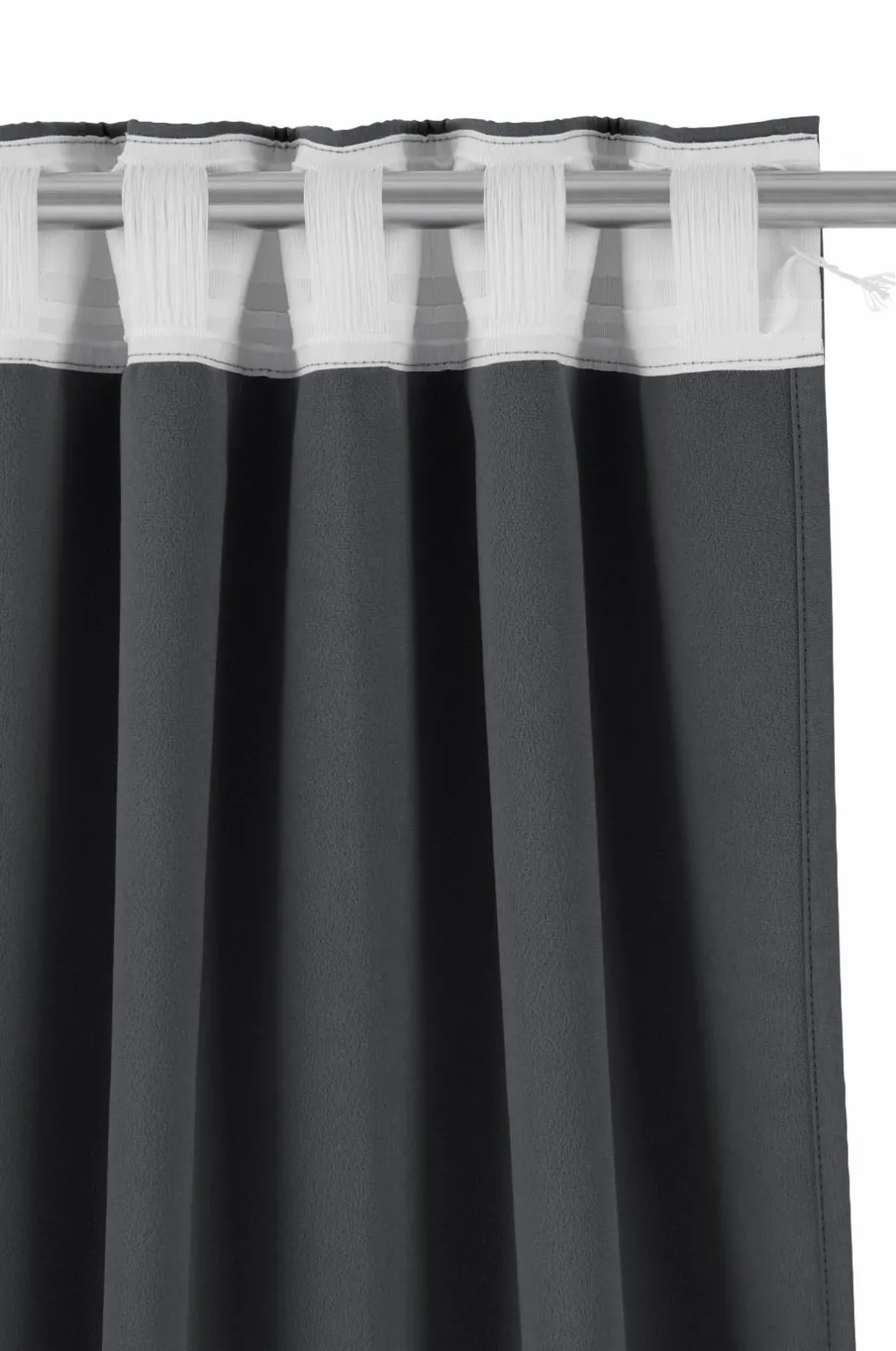 Ellos Mørklægningsgardiner>Home Mørklægningsgardin Cara 1 stk Mørkegrå