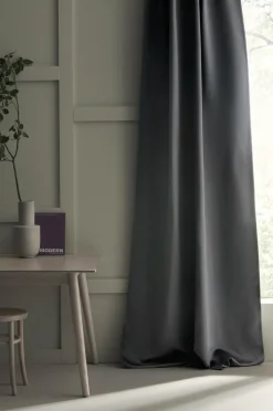 Ellos Persienner|Gardinlængder Med Rynkebånd>Home Mørklægningsgardin Daniella 1-pak Dk grey