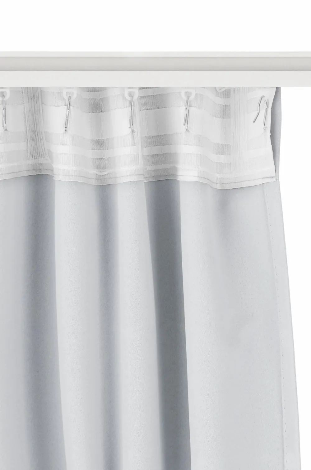 Ellos Mørklægningsgardiner>Home Mørklægningsgardin Elena 1 stk Gråhvid