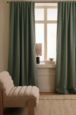 Ellos Gardinlængder Med Rynkebånd|Mørklægningsgardiner>Home Mørklægningsgardin Maida 1 stk. Grøn