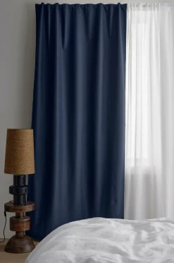 Ellos Home Mørklægningsgardin Cara 1 stk Marineblå Hot