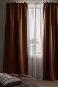 Ellos Home Mørklægningsgardin Elisa 1 stk Rustbrun Discount