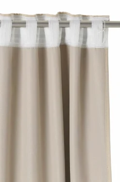 Ellos Home Mørklægningsgardin Ines Wide ekstra bred 1-pak Beige Outlet