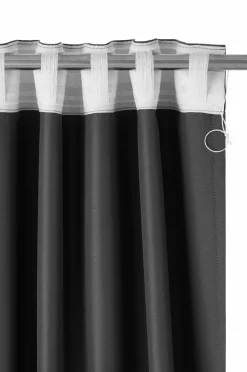 Ellos Home Mørklægningsgardin Hedda 1-pak Antracitgrå Clearance