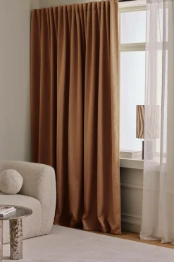 Ellos Home Mørklægningsgardin Maida Wide ekstra bred 1 stk. Rostbrun Hot