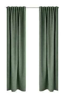 Ellos Home Mørklægningsgardin Iben med multibånd, 1 stk. Grøn Online