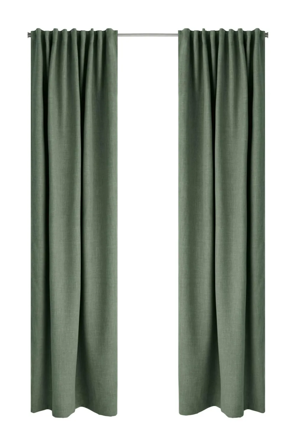 Ellos Home Mørklægningsgardin Iben med multibånd, 1 stk. Grøn Online