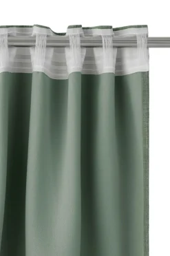 Ellos Home Mørklægningsgardin Iben med multibånd, 1 stk. Grøn Online