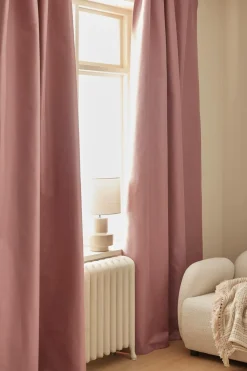Ellos Home Mørklægningsgardin Hedda 1-pak Rosa Outlet