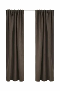 Ellos Home Mørklægningsgardin Iben med multibånd, 1 stk. Brun Online