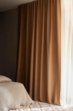 Ellos Mørklægningsgardiner>Home Mørklægningsgardin Cara Wide 1 stk Rustbeige