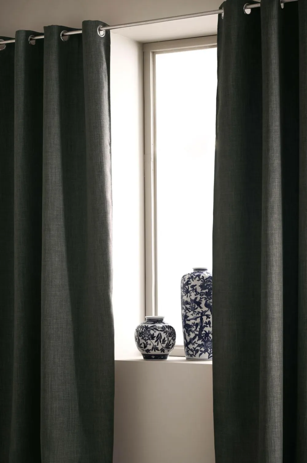 Ellos Gardiner Med Sejlring|Mørklægningsgardiner>Home Mørklægningsgardin Iben med sejlringe, 1 stk. Forged iron