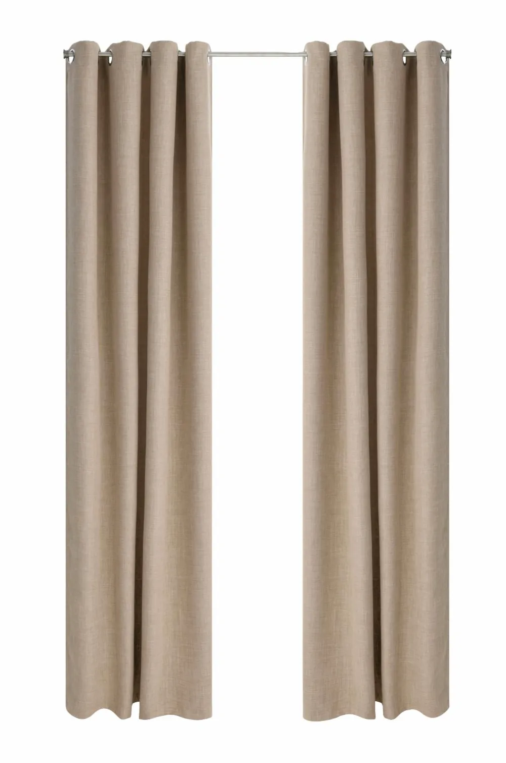 Ellos Gardiner Med Sejlring|Mørklægningsgardiner>Home Mørklægningsgardin Iben med sejlringe, 1 stk. BEIGE