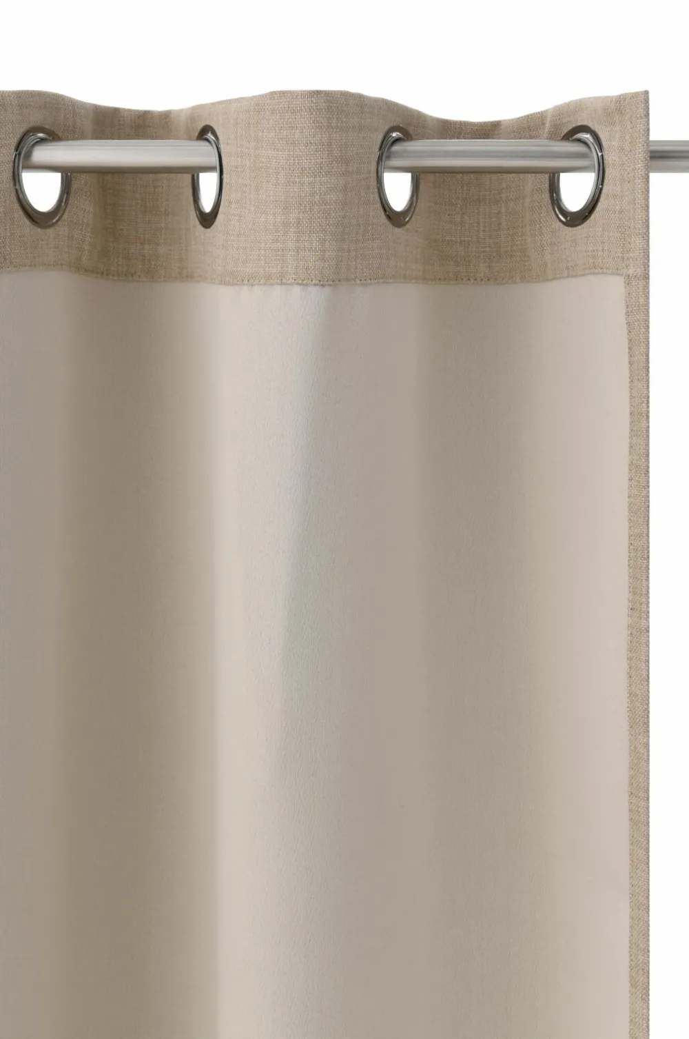 Ellos Gardiner Med Sejlring|Mørklægningsgardiner>Home Mørklægningsgardin Iben med sejlringe, 1 stk. BEIGE