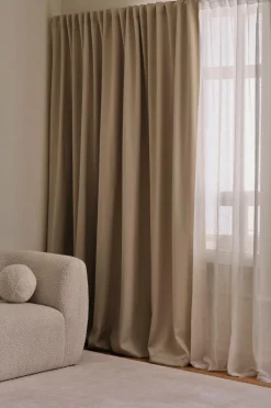 Ellos Home Mørklægningsgardin Maida Wide ekstra bred 1 stk. Beige Online