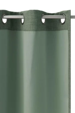 Ellos Home Mørklægningsgardin Iben med sejlringe, 1 stk. Grøn Clearance